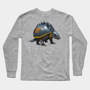 Cute Armored Robot Armadillo Long Sleeve T-Shirt